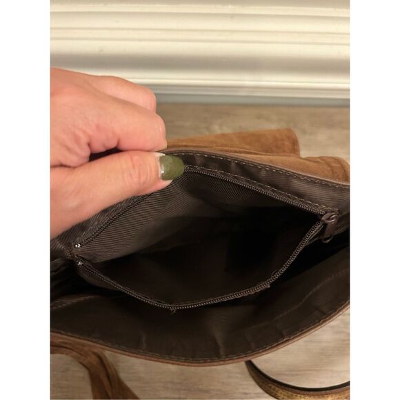 Noa Italian Leather haircalf crossbody bag studded Boho western cowgirl - Picture 15 of 16